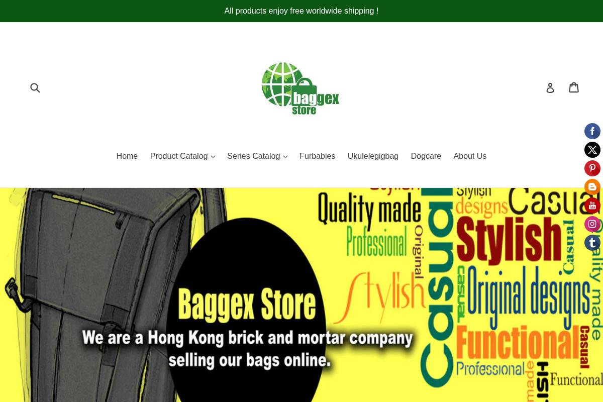 baggex.com homepage screenshot