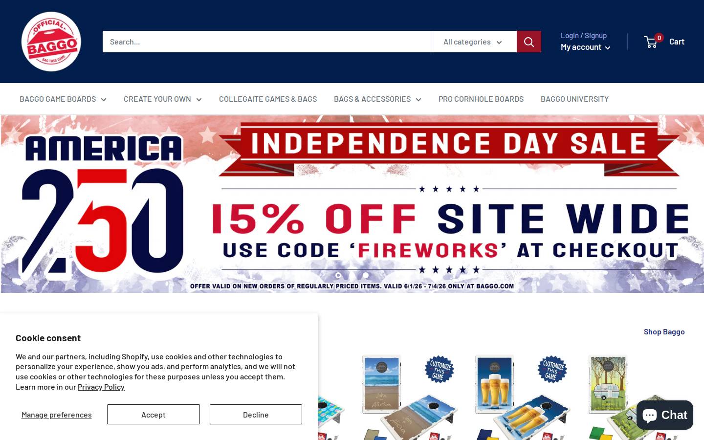 baggo.com homepage screenshot