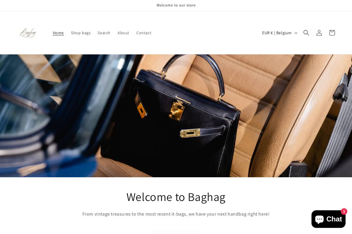 Baghag homepage screenshot