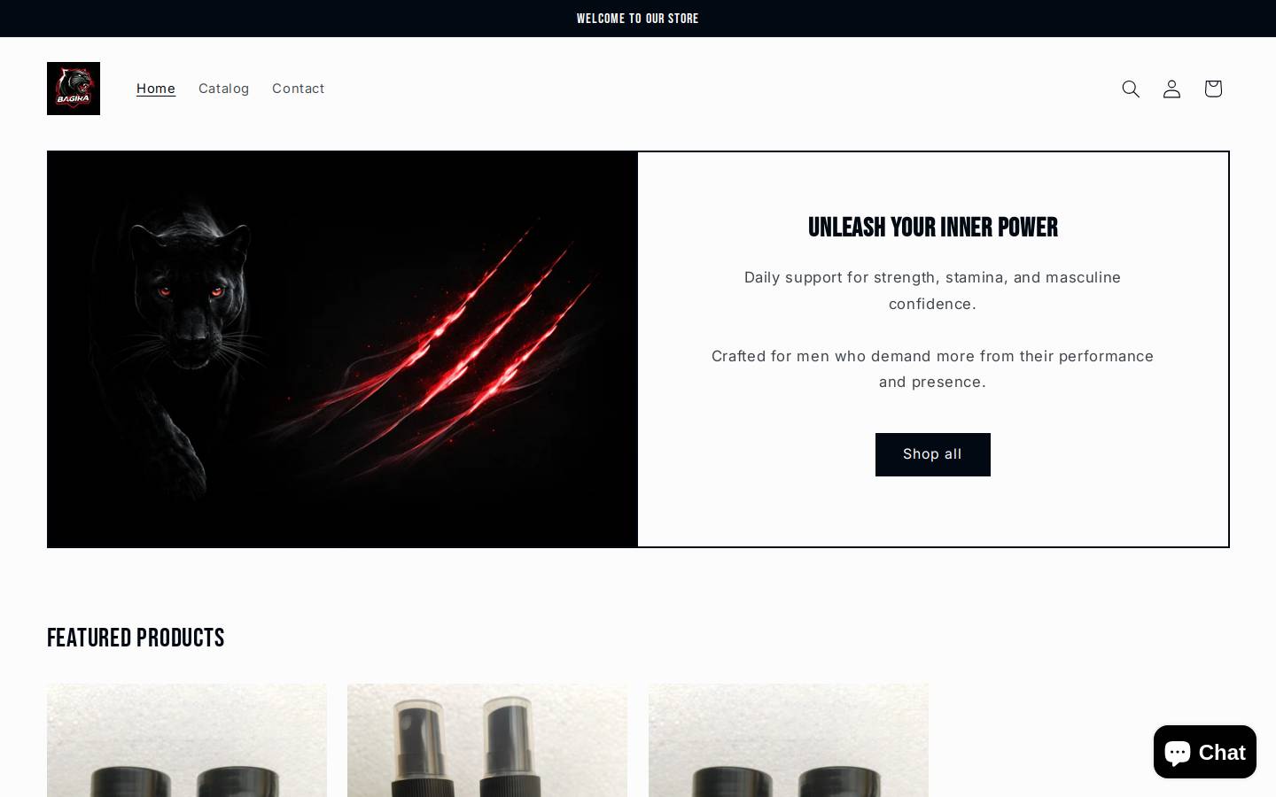 bagira.one homepage screenshot