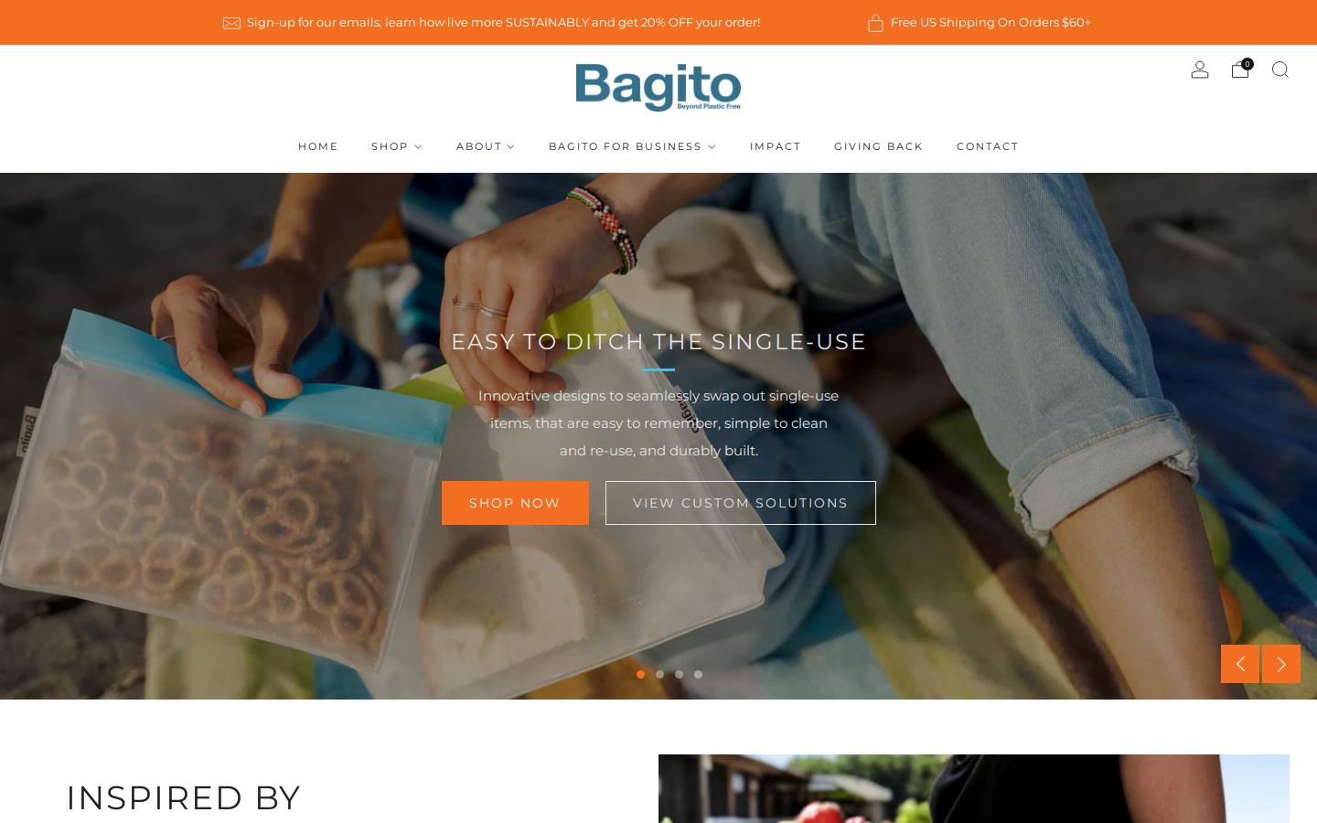 bagito.co homepage screenshot