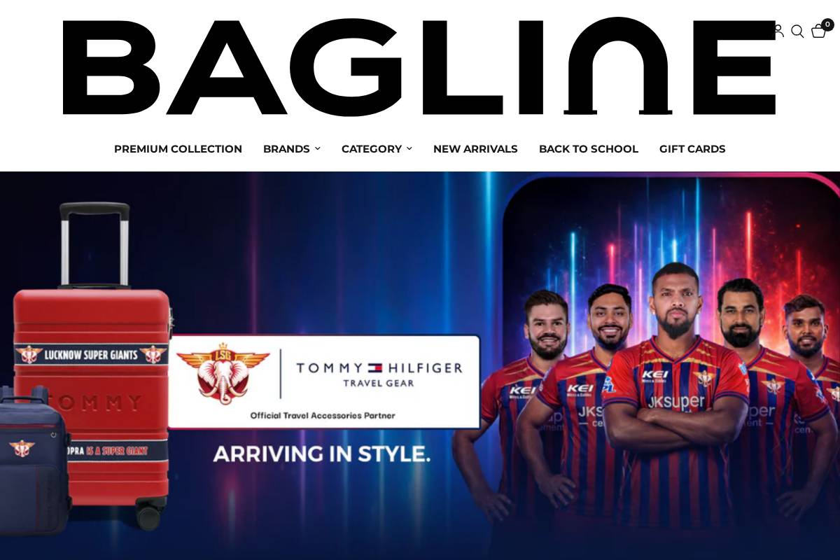 bagline.com homepage screenshot