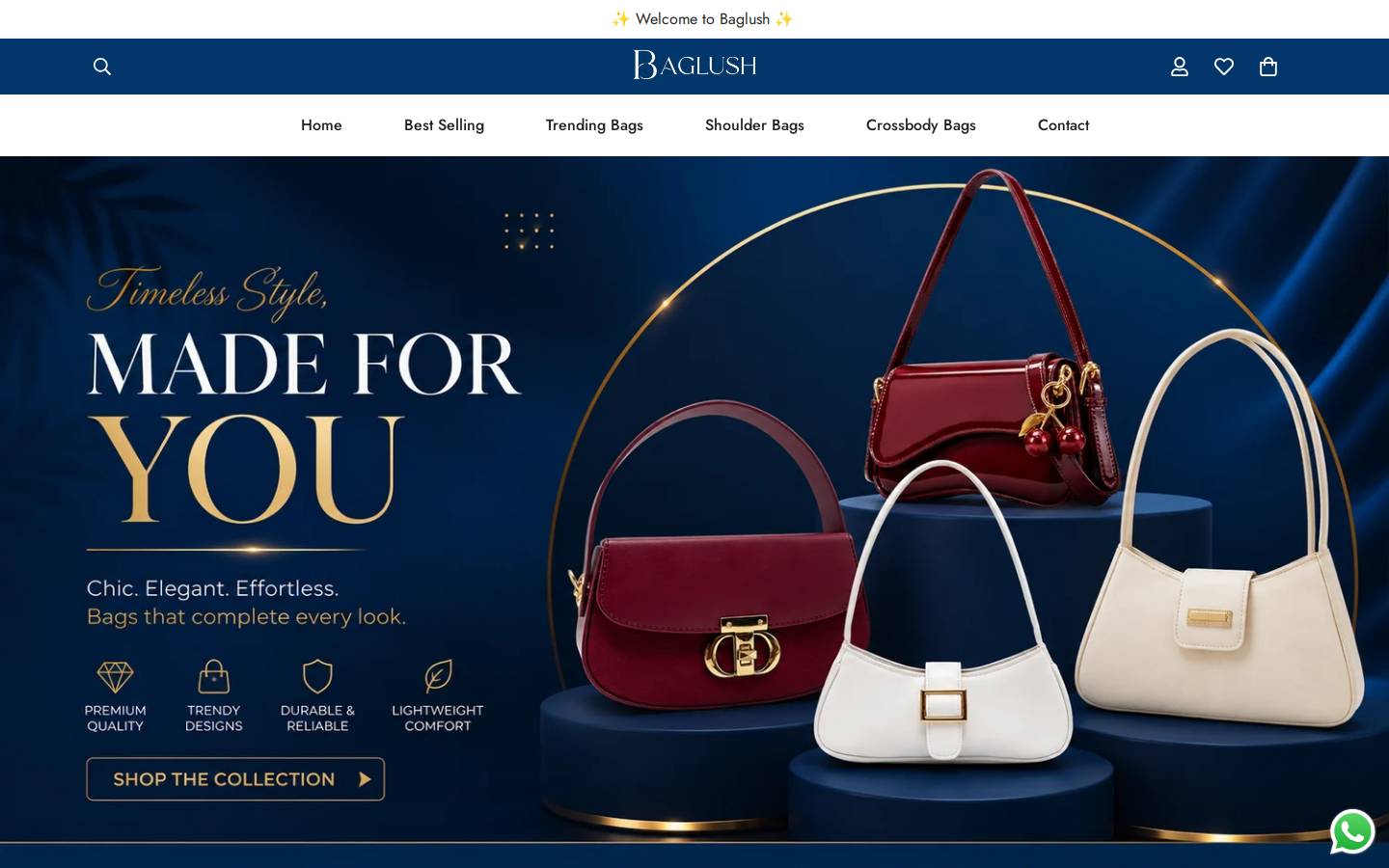 baglush.store homepage screenshot