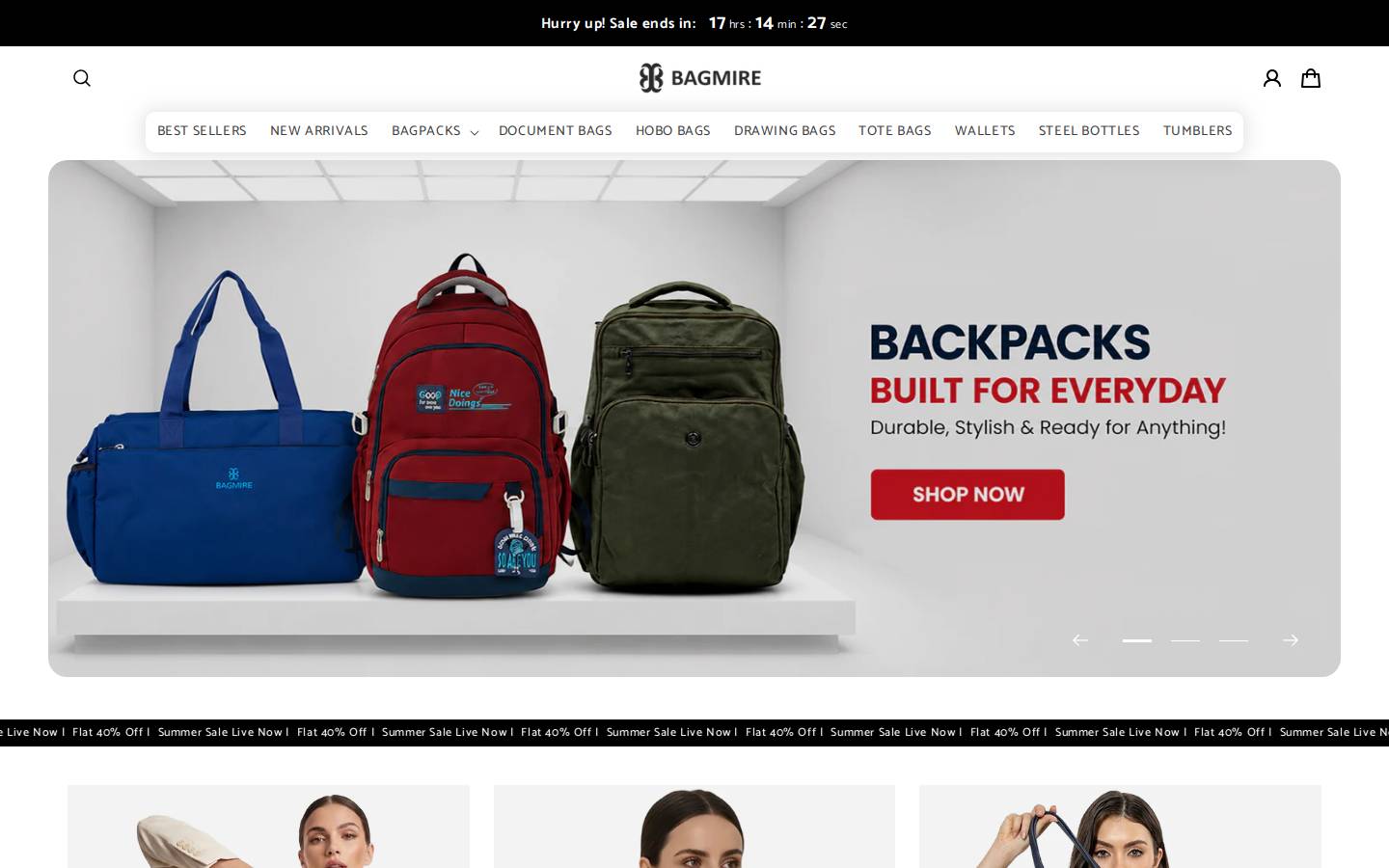 bagmire.com homepage screenshot