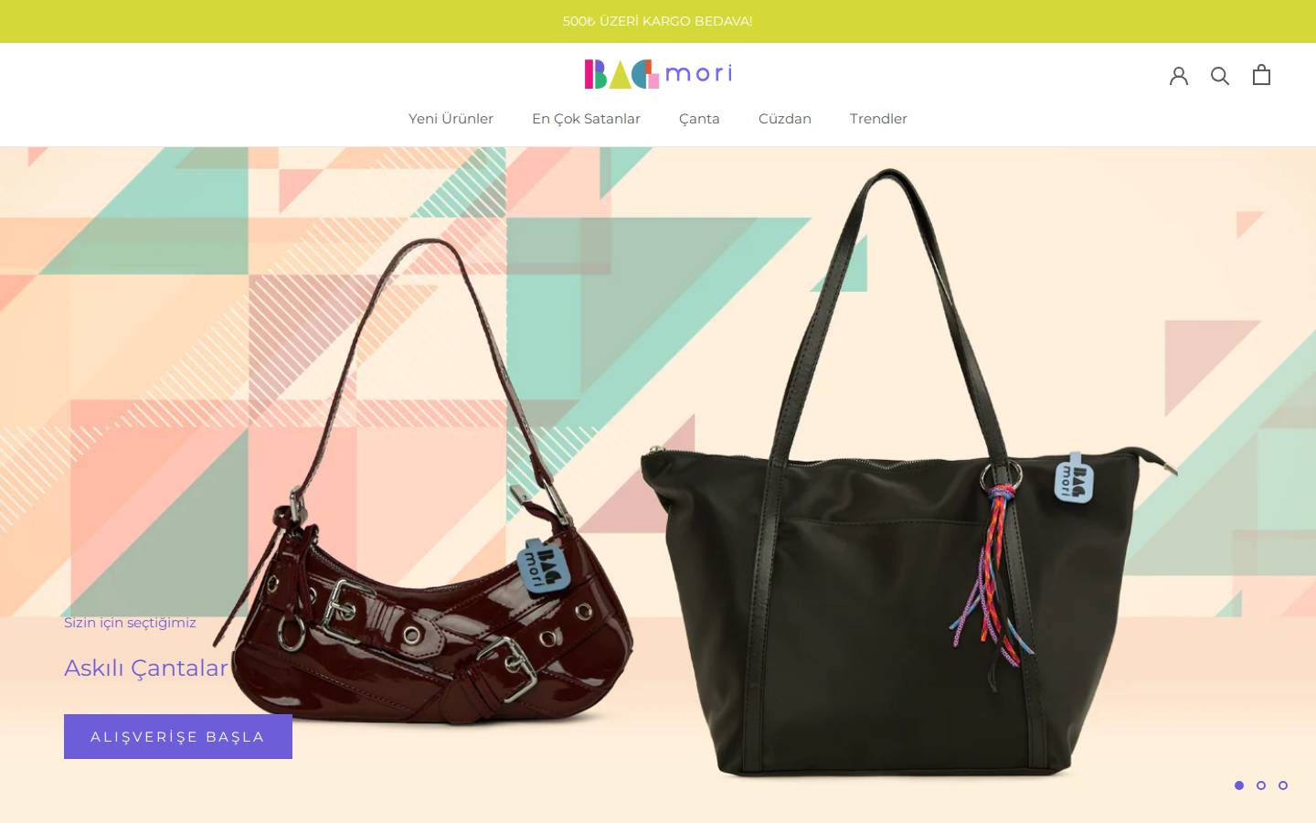 bagmori.com homepage screenshot