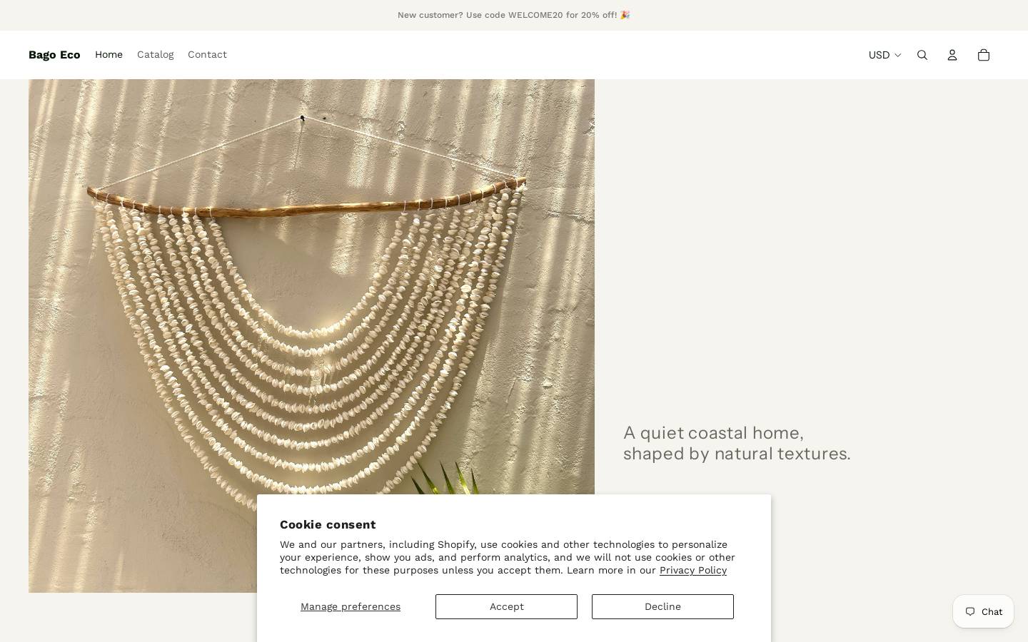 bagoeco.com homepage screenshot