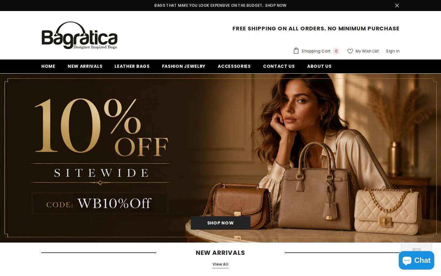 Bagratica homepage screenshot