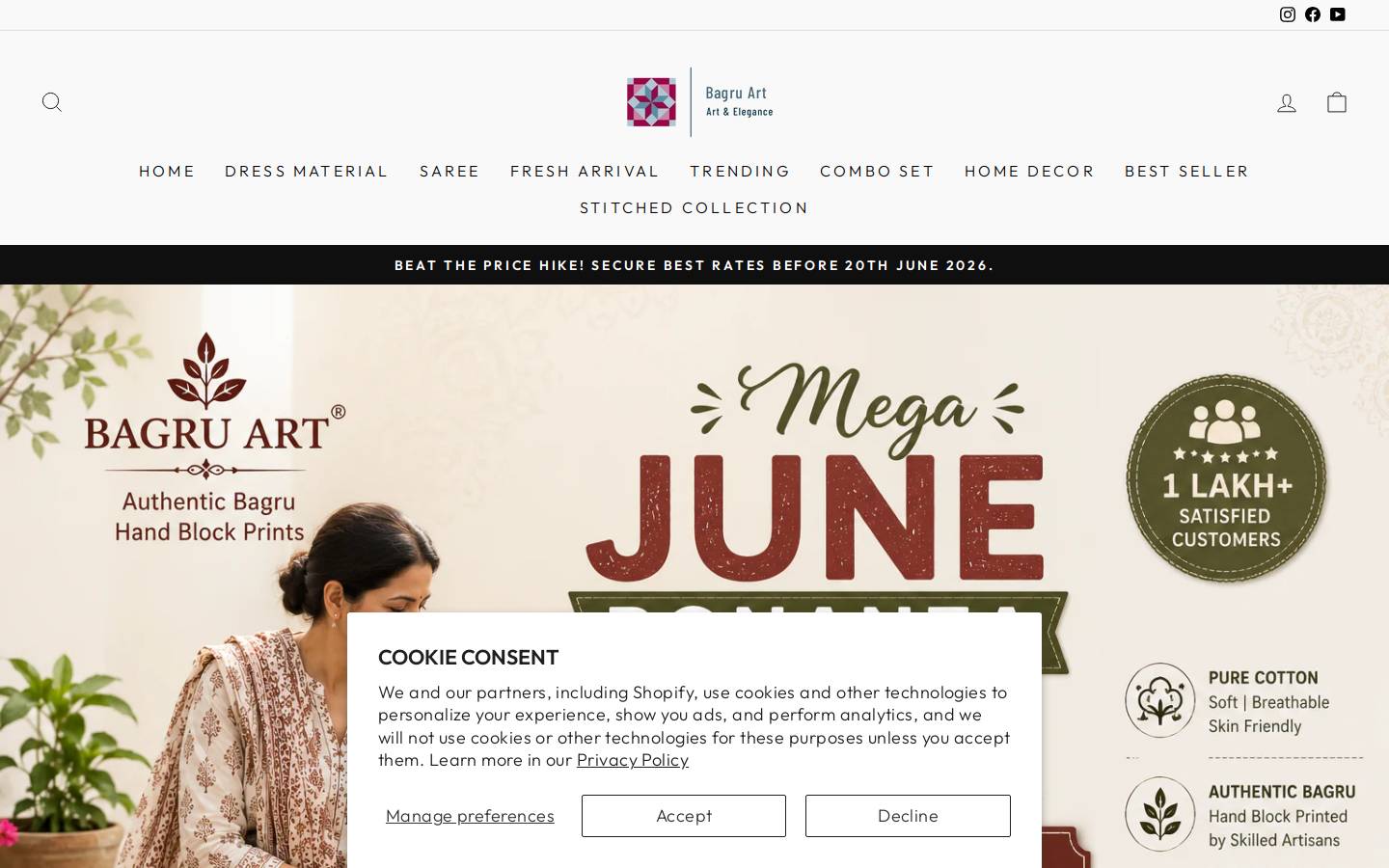 bagruart.com homepage screenshot