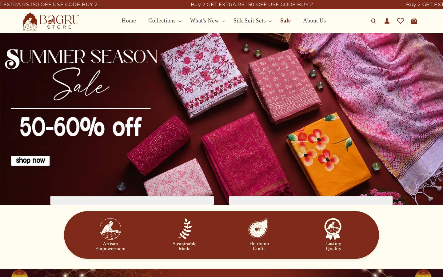 bagrustore.com homepage screenshot
