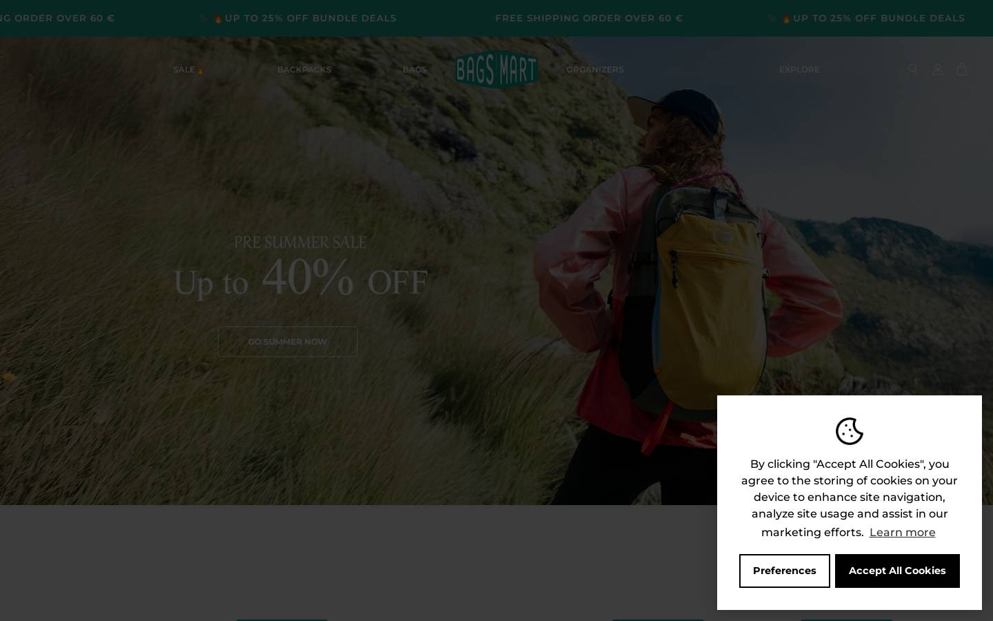bags-mart.com homepage screenshot
