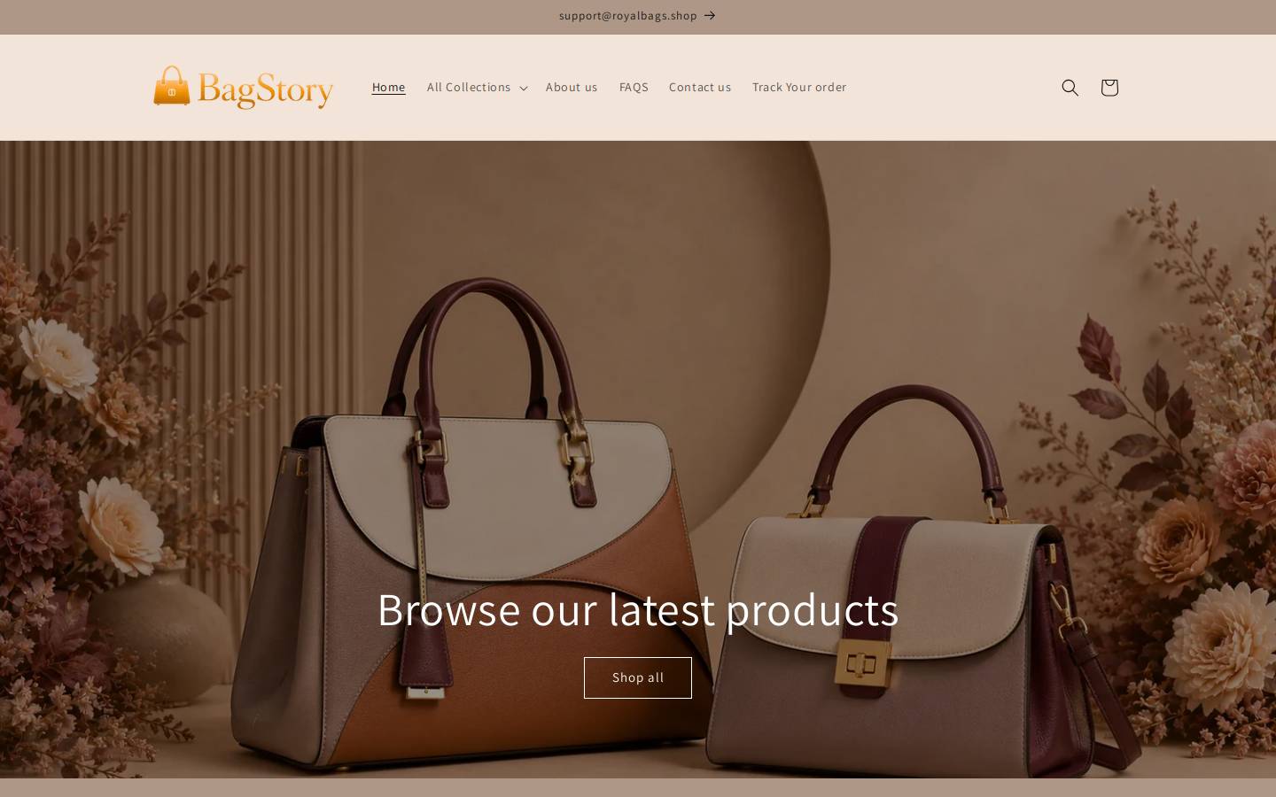 bagstory.shop homepage screenshot