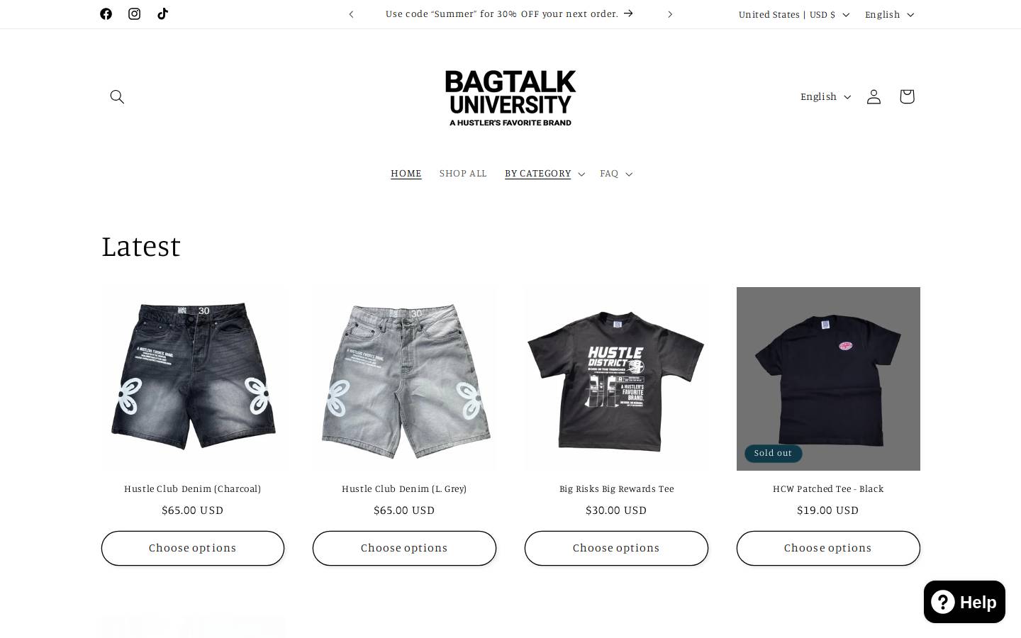 bagtalkuniversity.com homepage screenshot