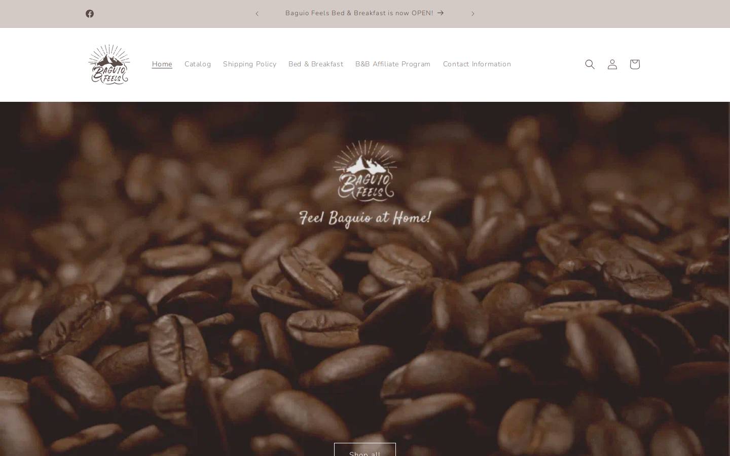 baguiofeels.com homepage screenshot