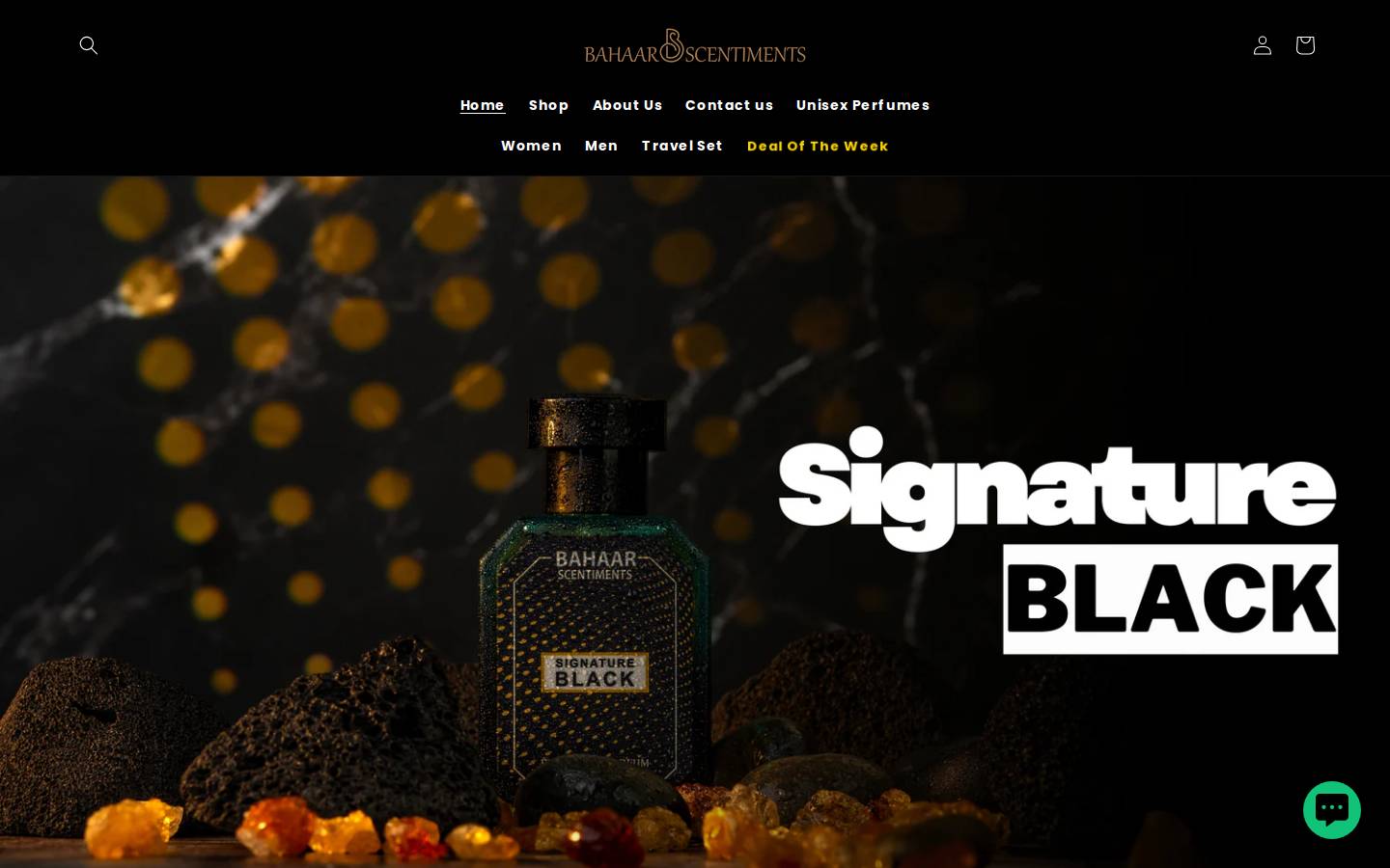 bahaarscentiments.com homepage screenshot