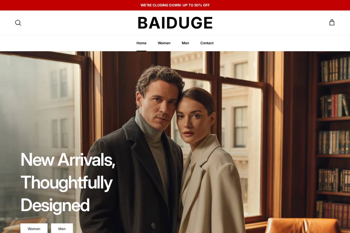 Baiduge homepage screenshot