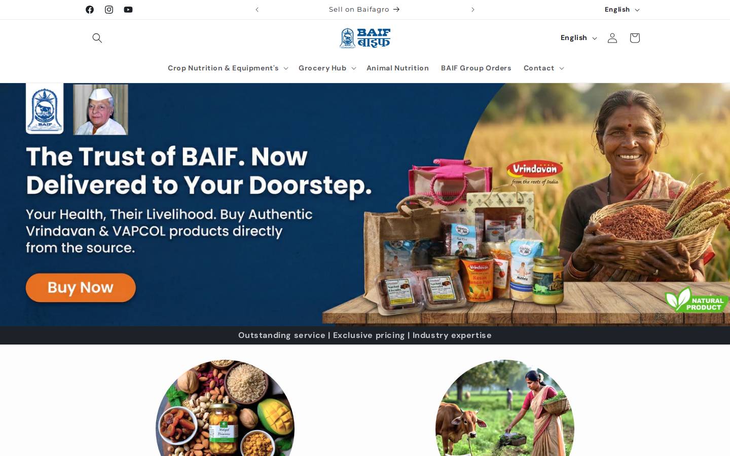 baifagro.com homepage screenshot