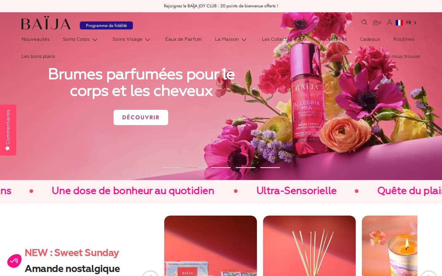 baija.com homepage screenshot