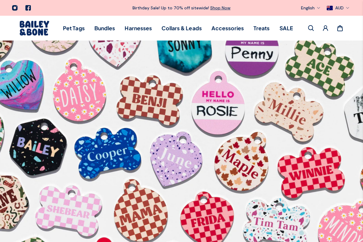 Bailey And Bone homepage screenshot