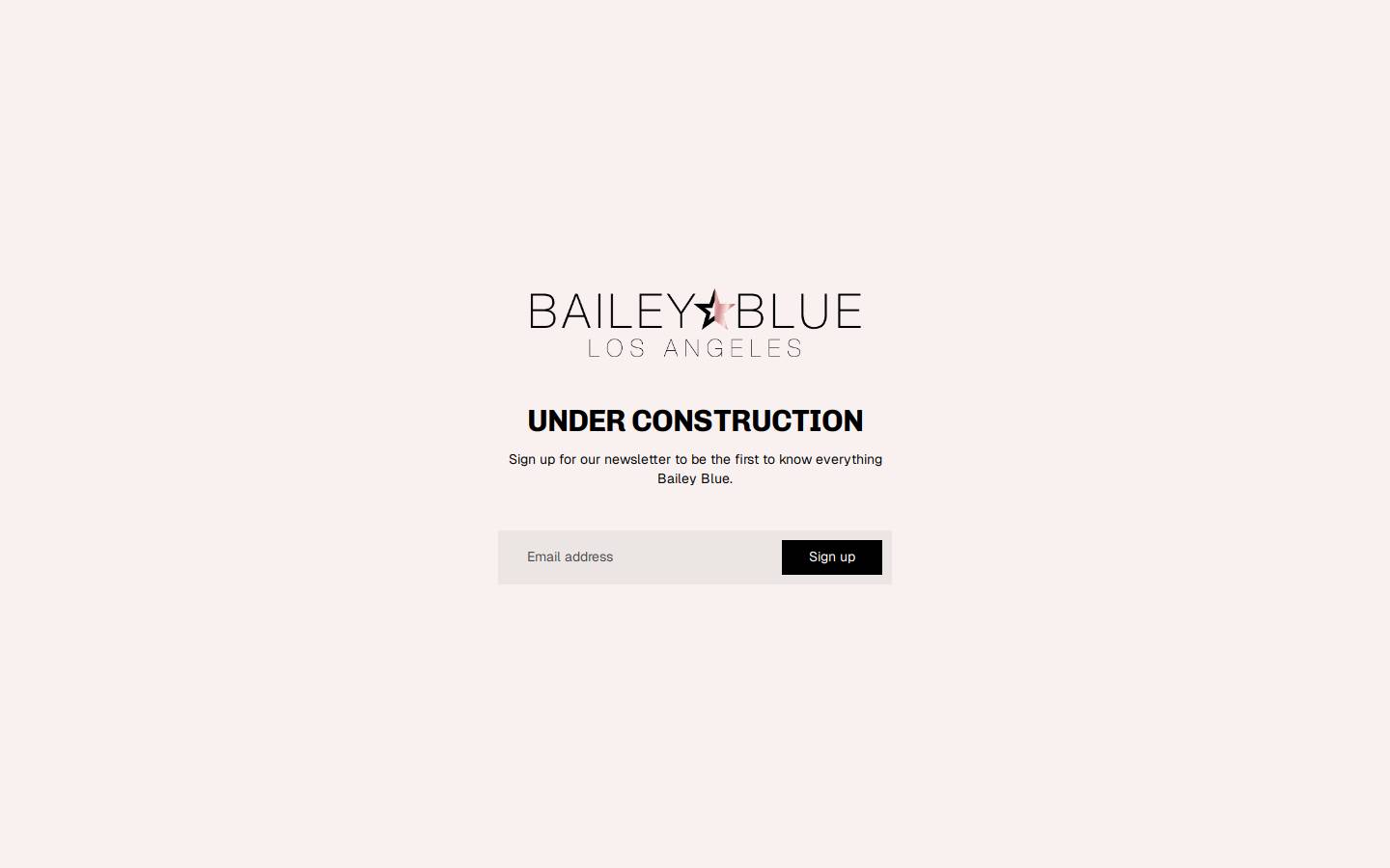 Baileyblueclothing homepage screenshot