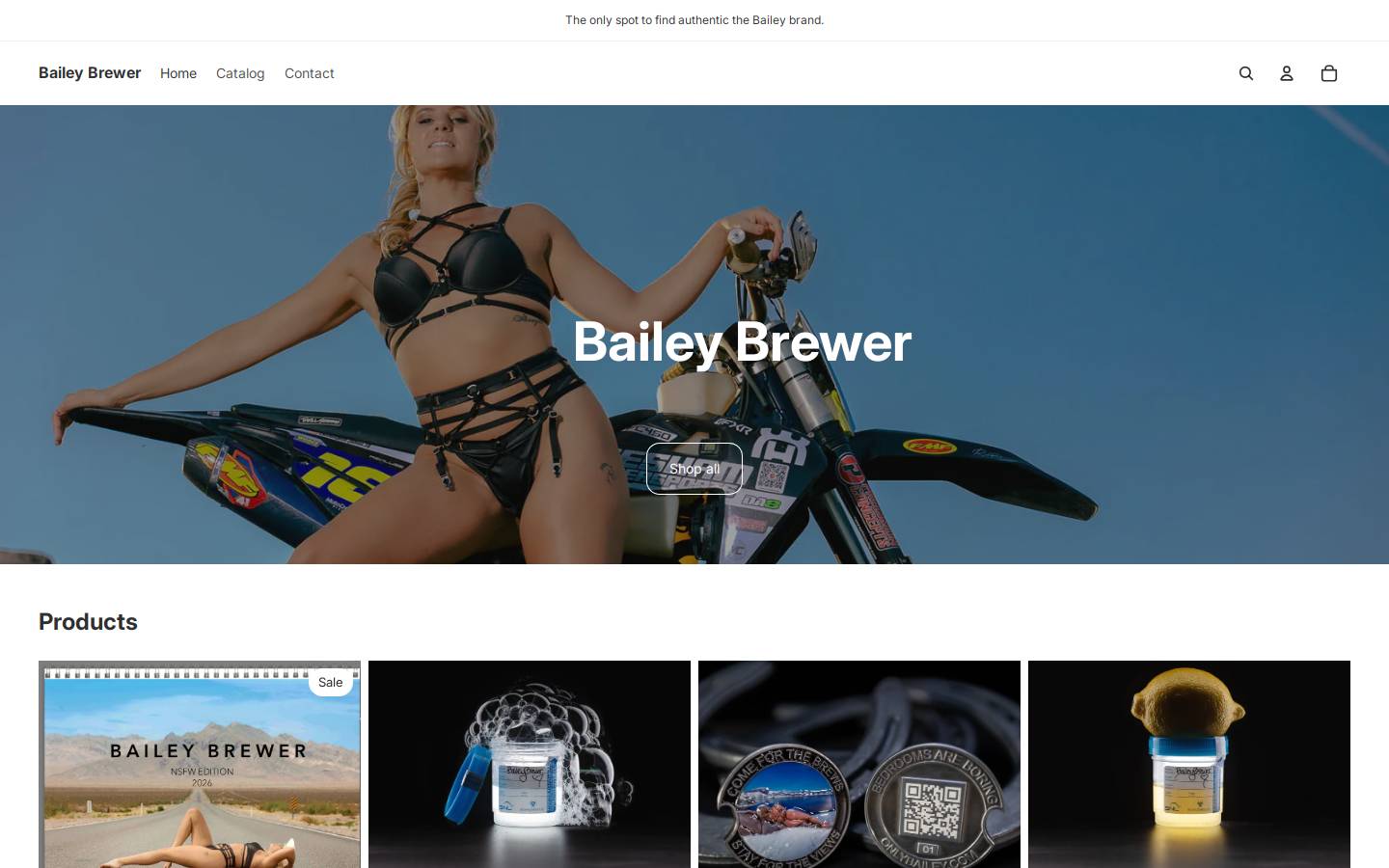 baileybrewer.shop homepage screenshot