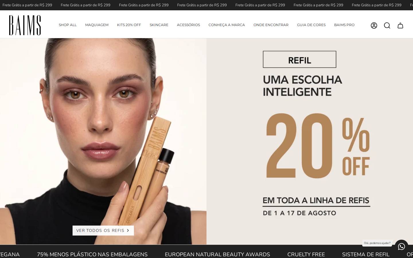 baims.com.br homepage screenshot