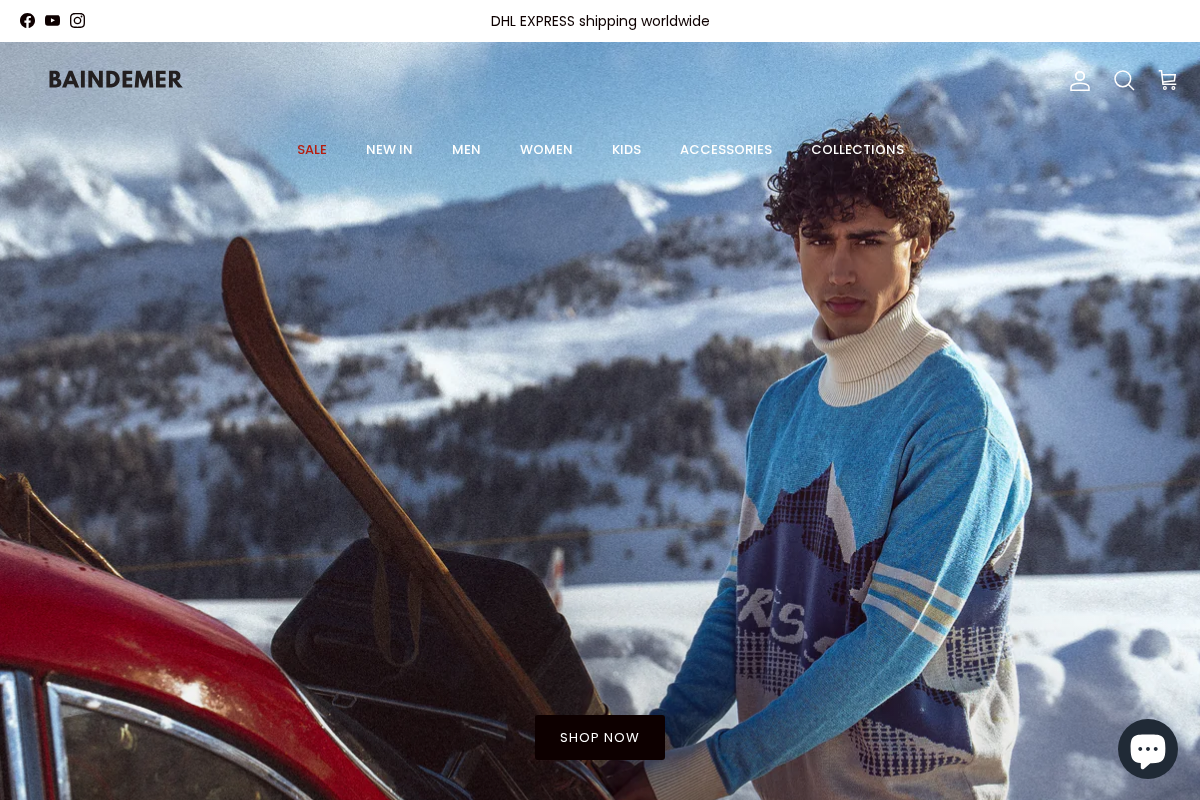 BAINDEMER homepage screenshot