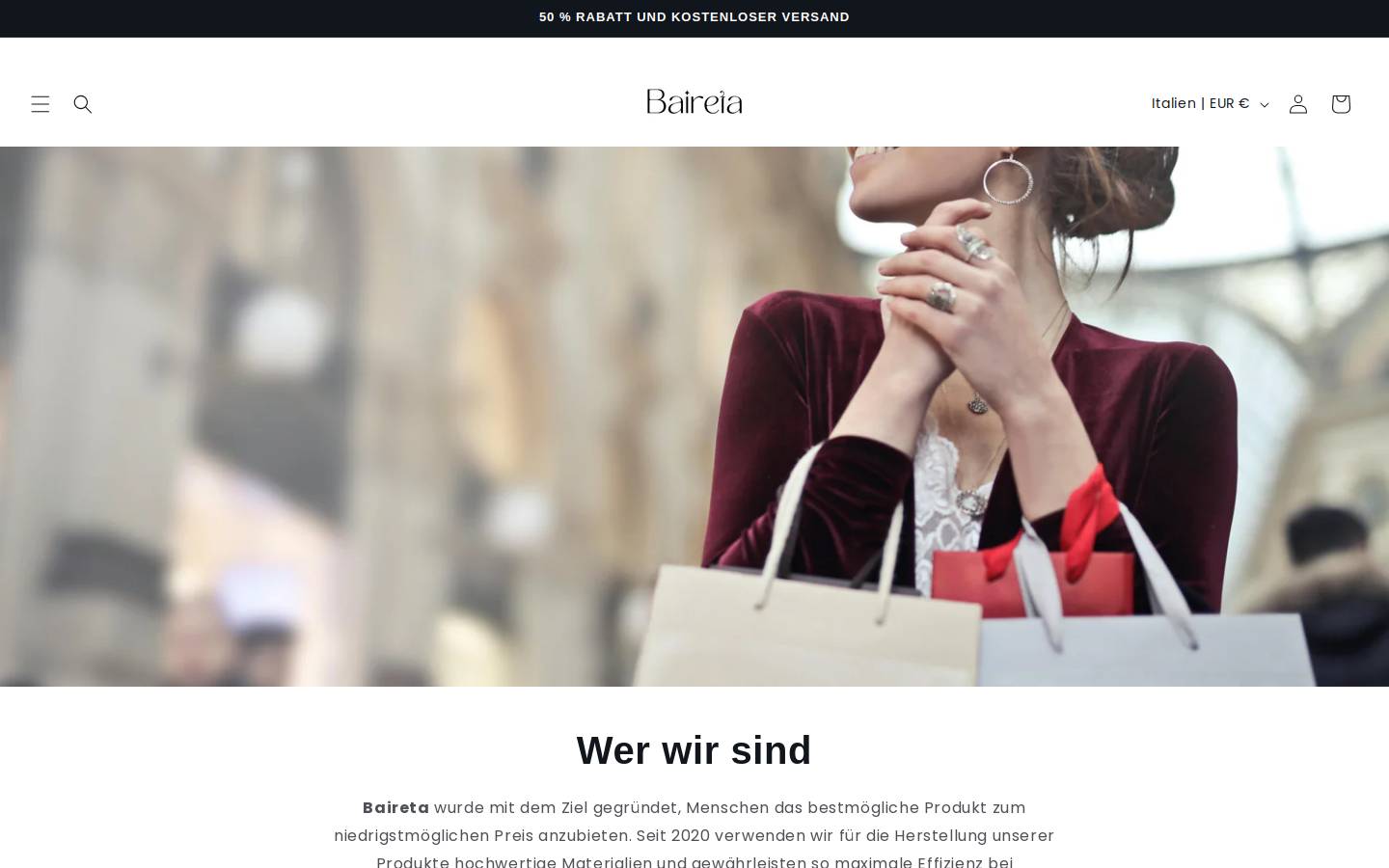 baireta.com homepage screenshot