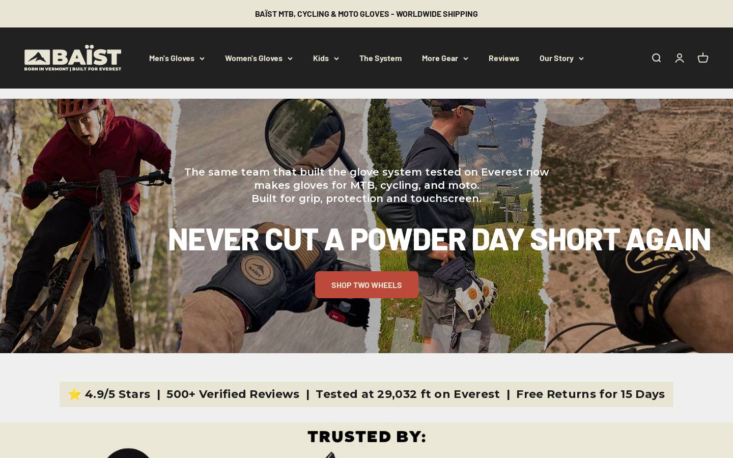 baistapparel.com homepage screenshot