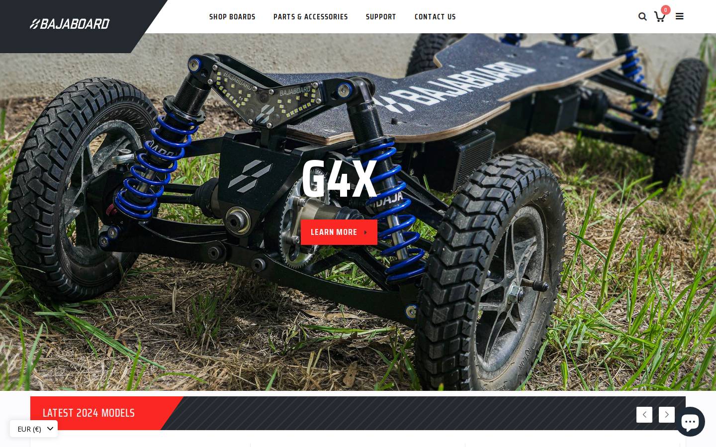 bajaboard.com.au homepage screenshot