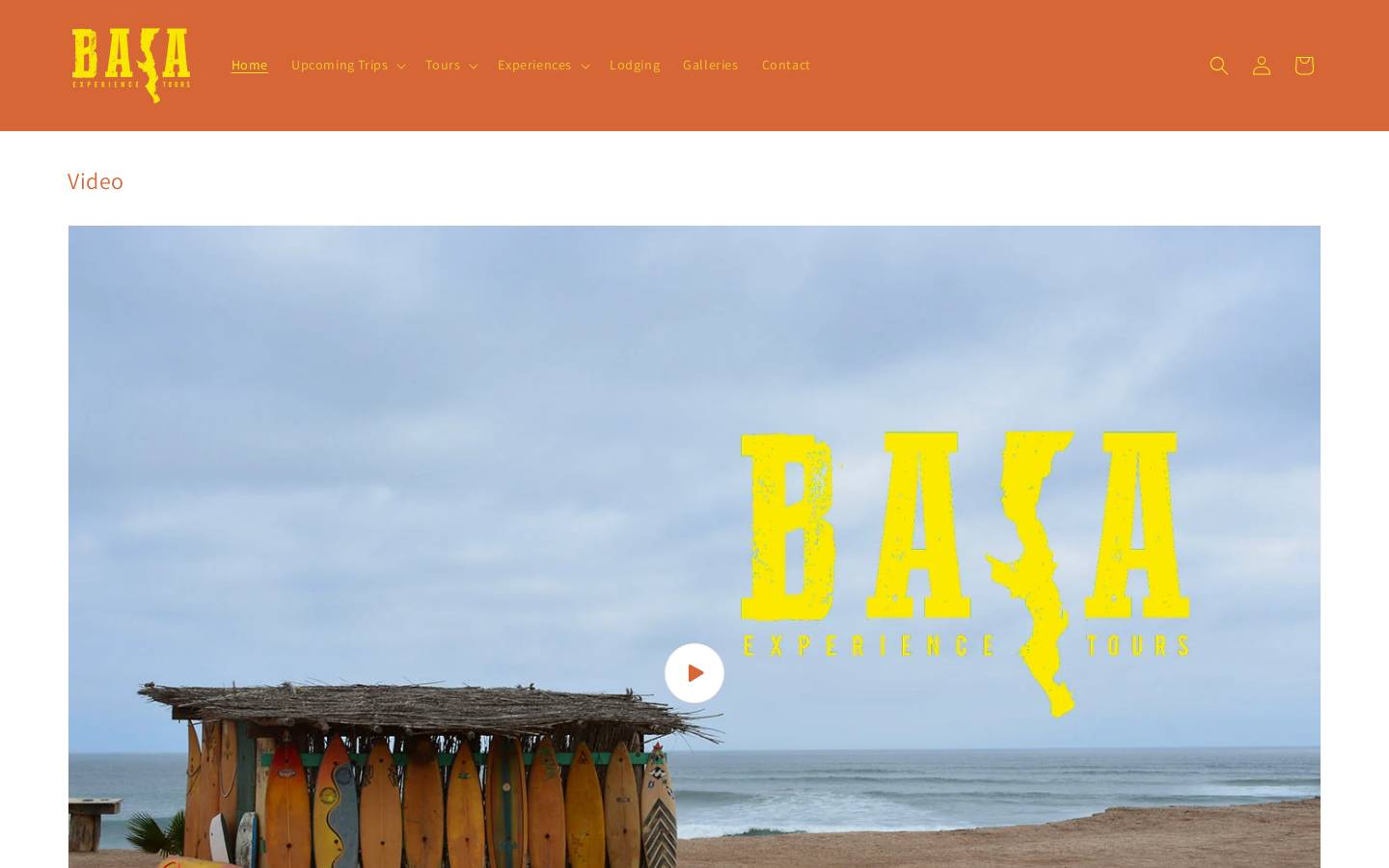 bajaexperiencetours.com homepage screenshot