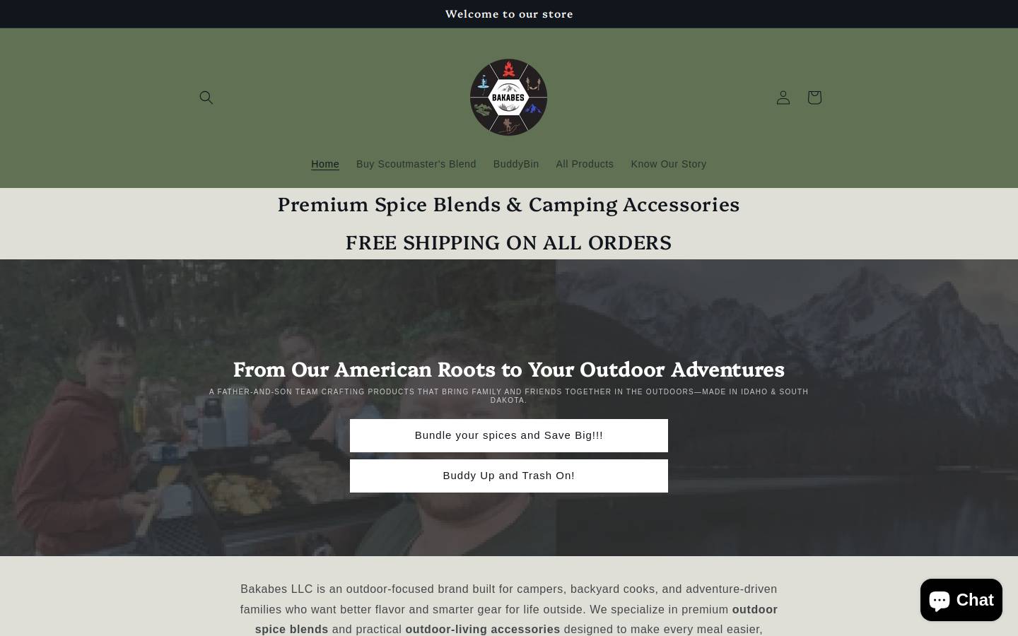 bakabesllc.com homepage screenshot