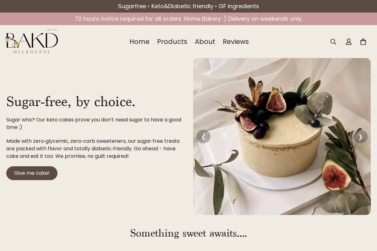 bakdketo.com homepage screenshot