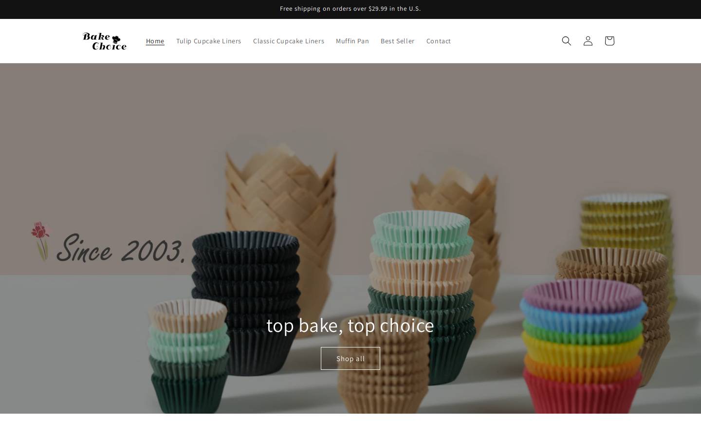 bakechoice.com homepage screenshot