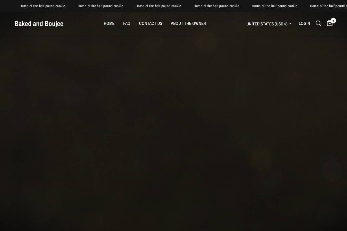 bakedandboujeeaz.com homepage screenshot