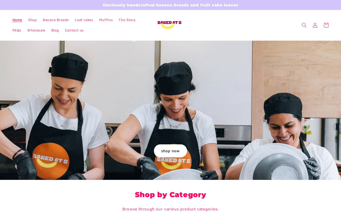 bakedat8.com homepage screenshot