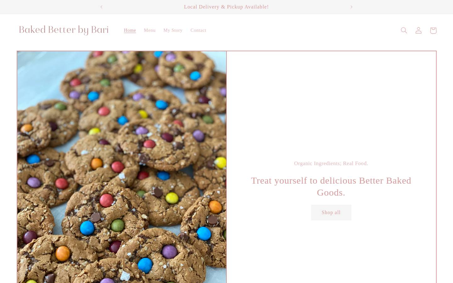 bakedbetterbybari.com homepage screenshot