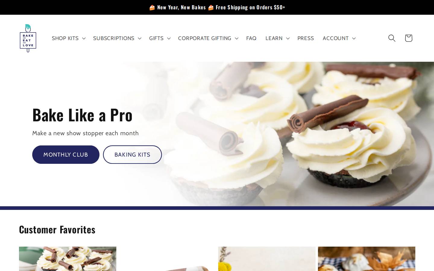 bakeeatlovebox.com homepage screenshot