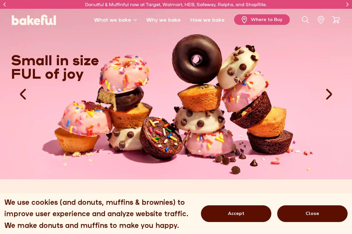 bakeful.com homepage screenshot