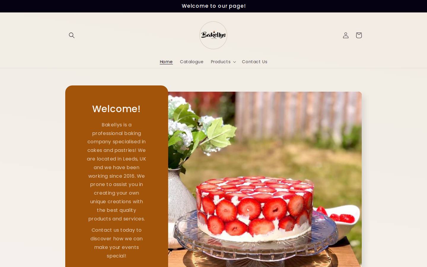 bakellys.com homepage screenshot