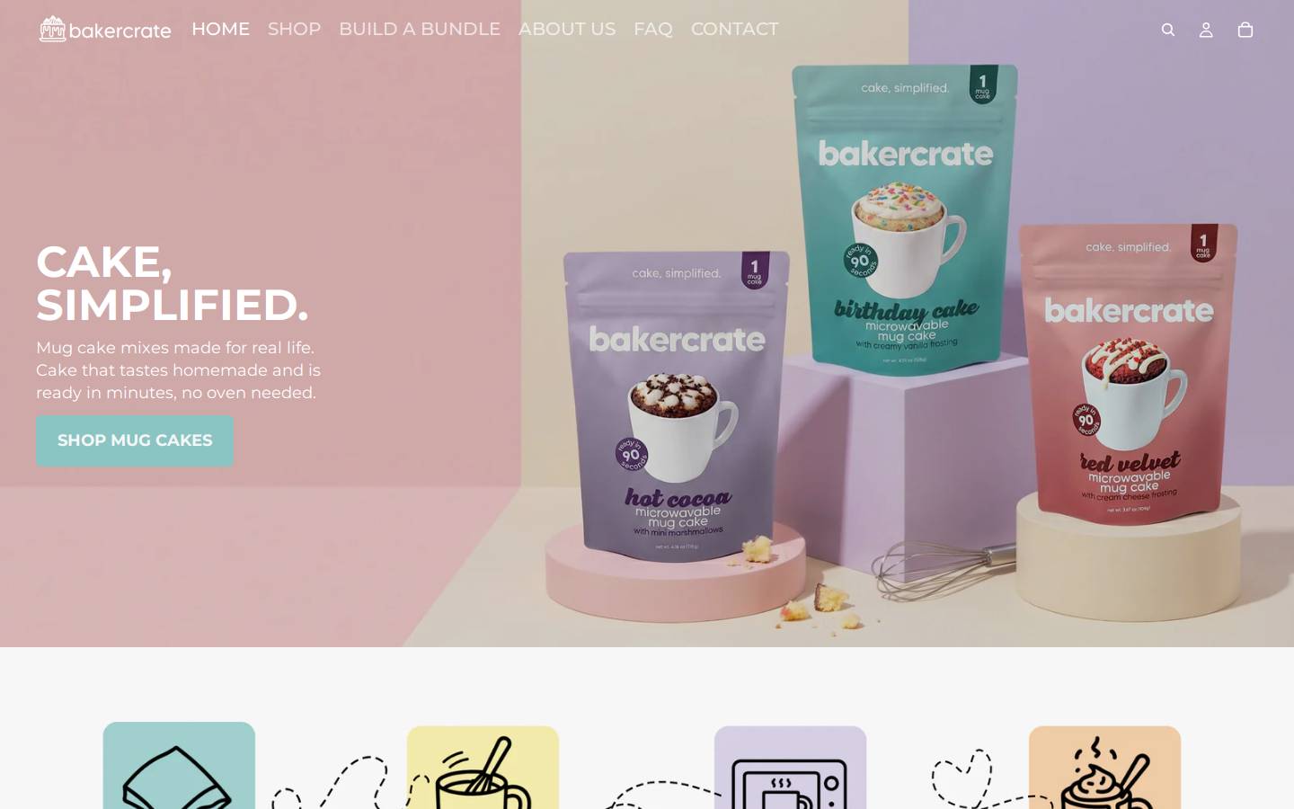 bakercrate.com homepage screenshot