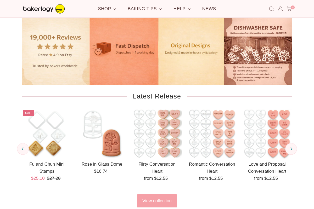 Bakerlogy homepage screenshot