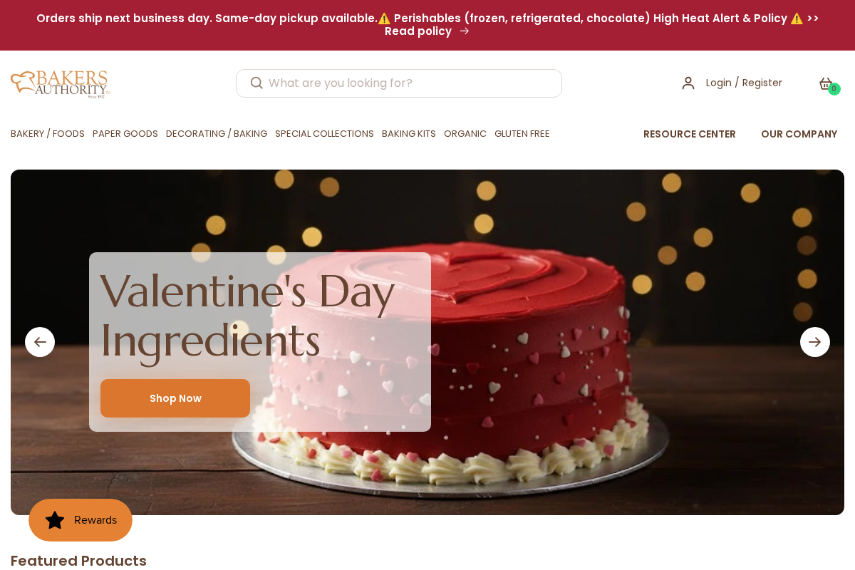 Bakersauthority homepage screenshot