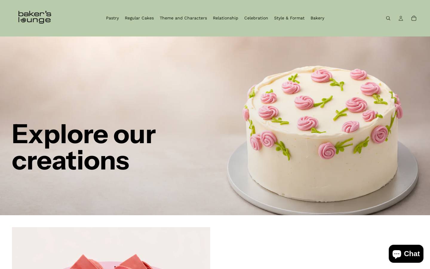 bakerslounge.co.in homepage screenshot