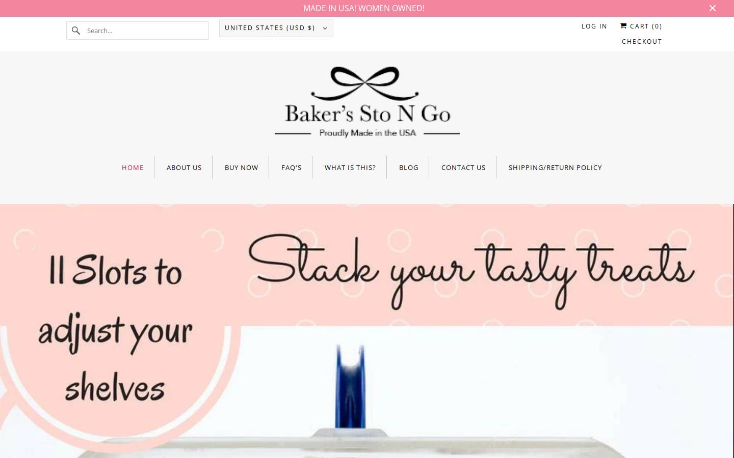 bakersstongo.com homepage screenshot