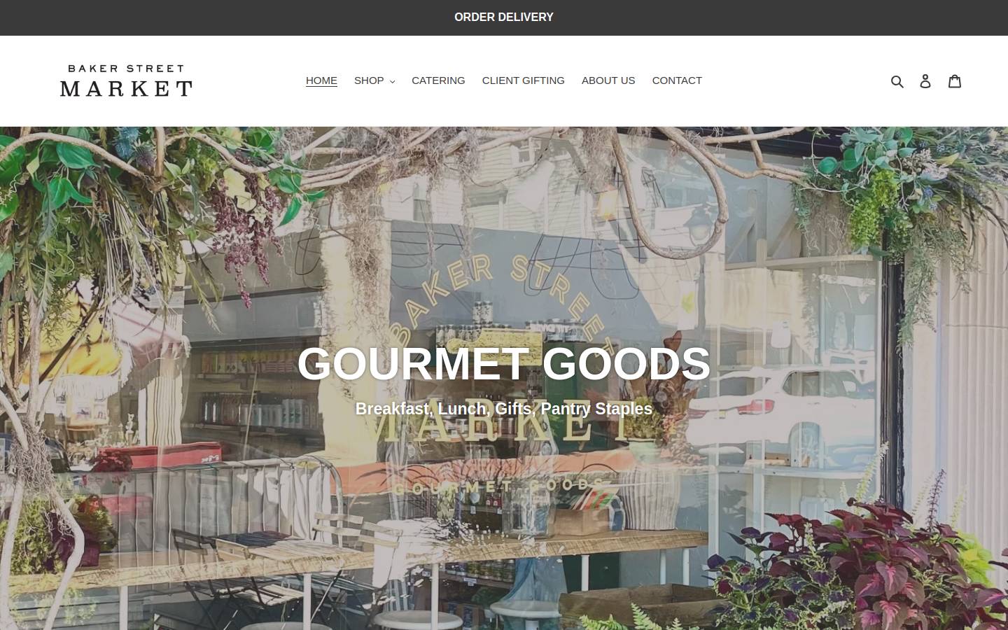 bakerstmarket.com homepage screenshot