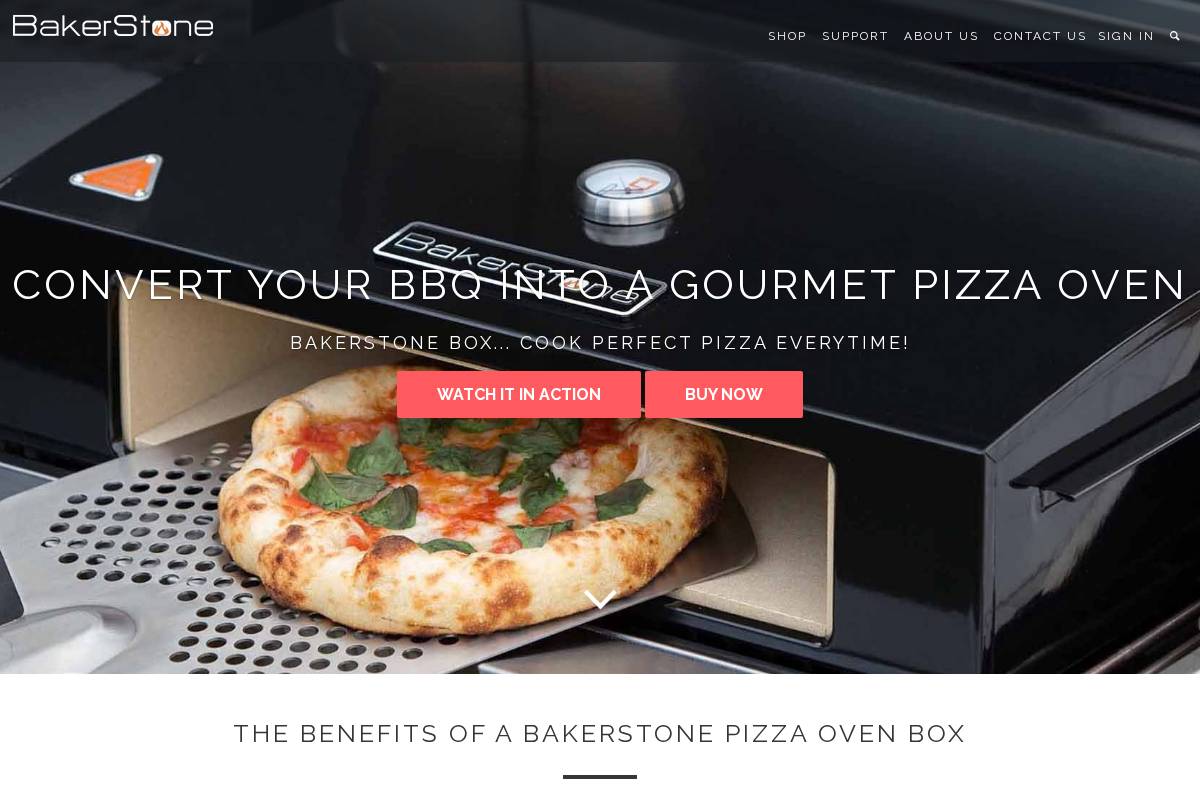 bakerstonebox.co.nz homepage screenshot