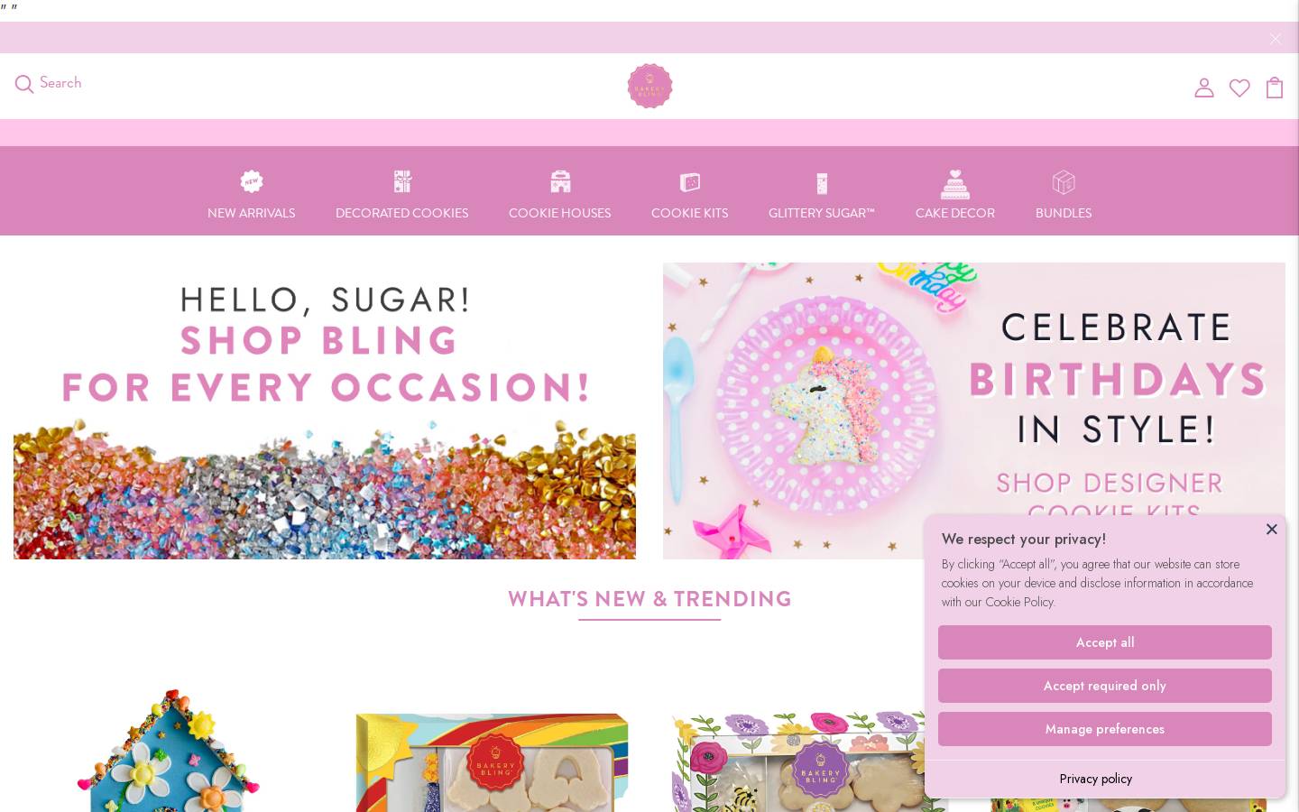 bakerybling.com homepage screenshot
