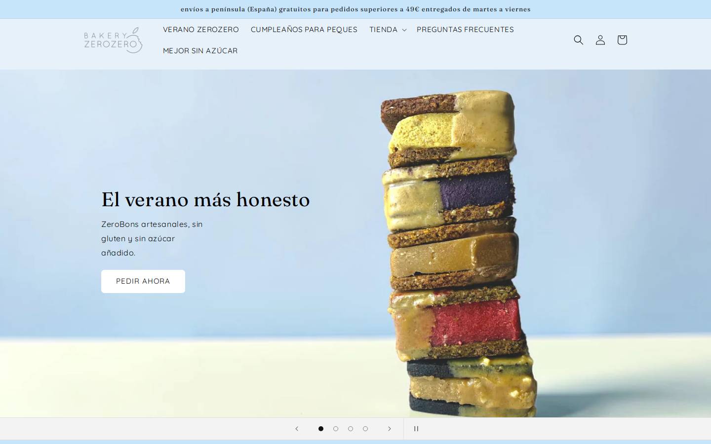 bakeryzerozero.com homepage screenshot