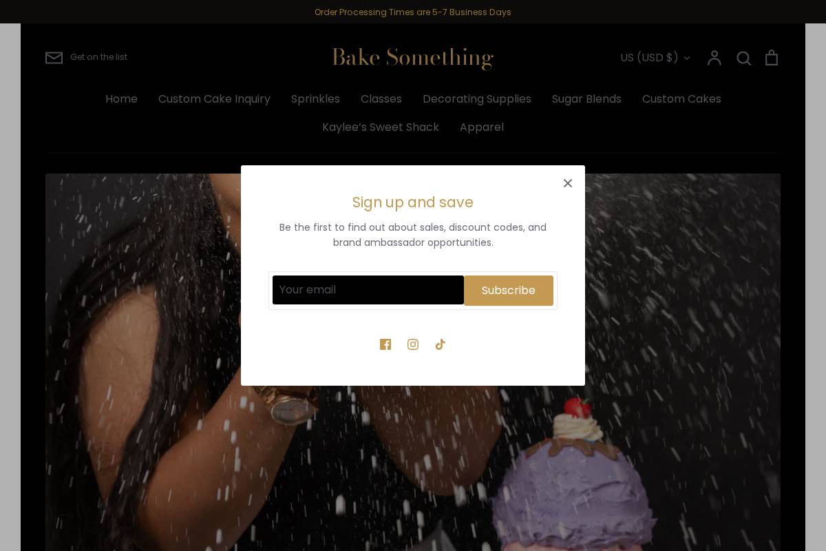 bakesomethingmke.com homepage screenshot