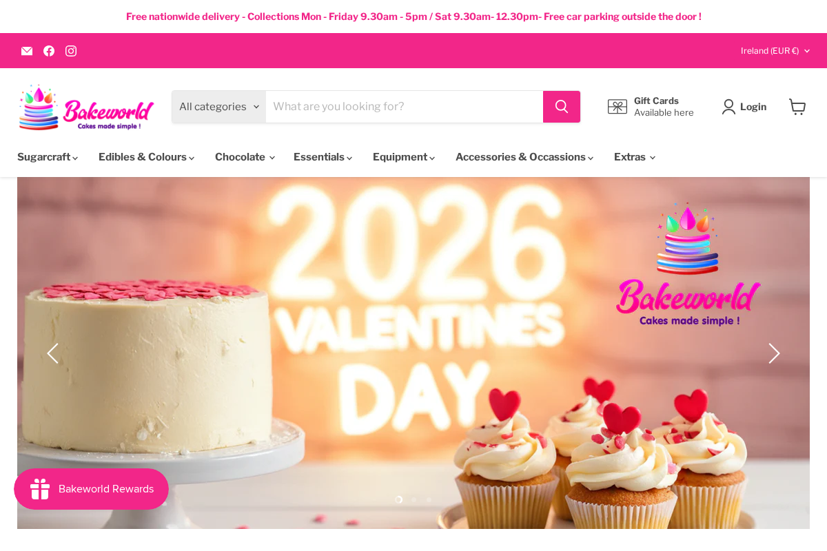 bakeworld.ie homepage screenshot